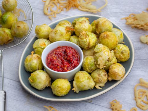 Frittierter Rosenkohl - Veganes Fingerfood