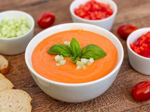 Gazpacho - Kalte Spanische Gemüsesuppe