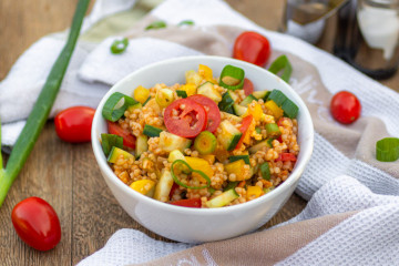 Graupensalat - vegan einfach und frisch