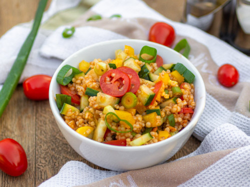 Graupensalat - vegan einfach und frisch