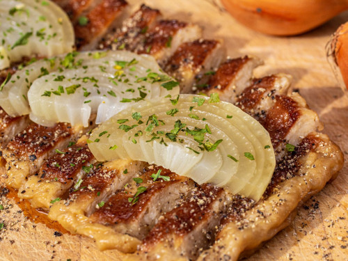 Seitan wie Zwiebelfleisch zubereiten