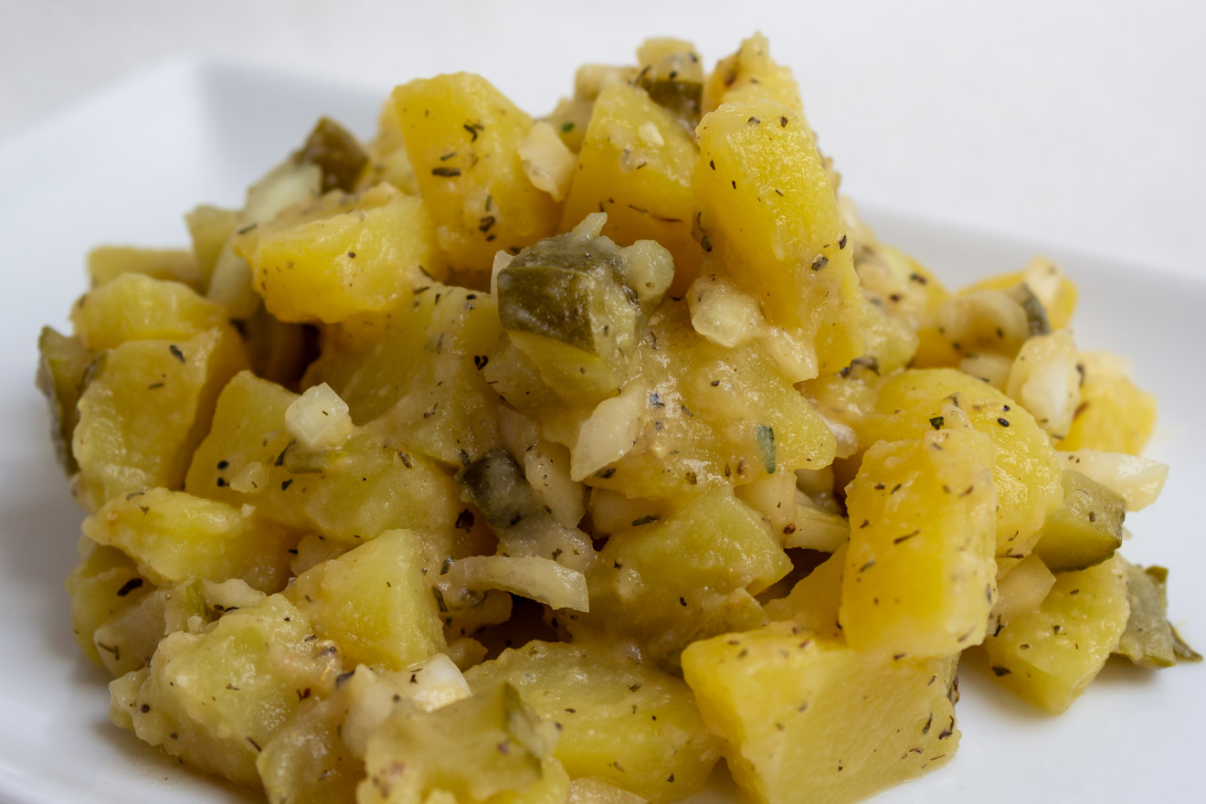 Veganer Kartoffelsalat low fat