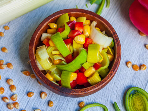 Veganer Porreesalat - Lauchsalat