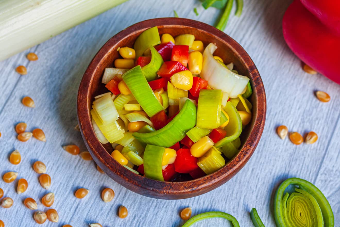 Veganer Porreesalat (Lauchsalat) - Mehr-als-Rohkost.de