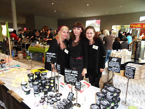 .. und der Stand von Lush .. und der Stand von Lush