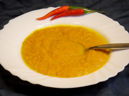 Indische Möhren Curry Cremesuppe