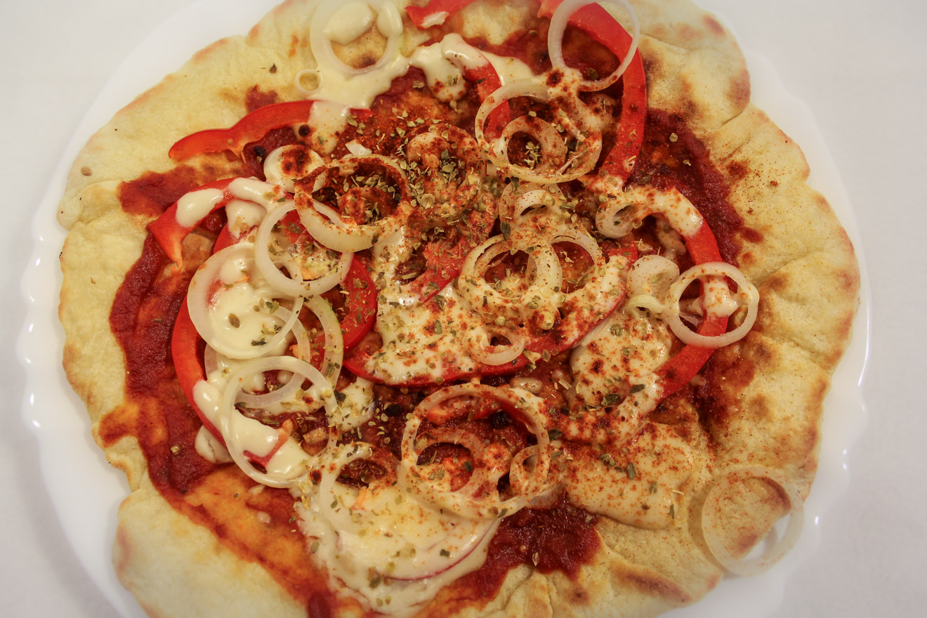 Vegane Pfannenpizza